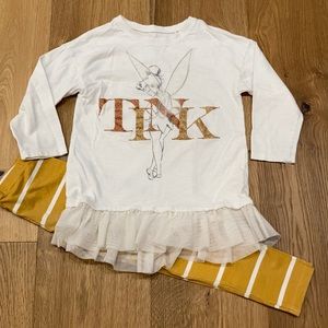 TINK! Tinker bell tunic top & leggings